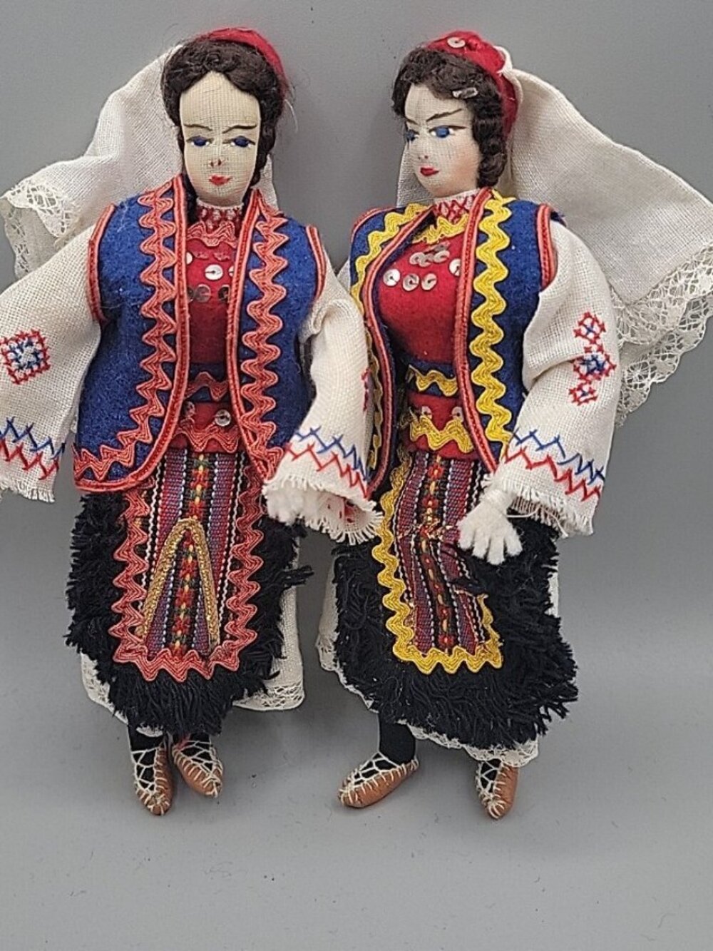 BOSNIAN AND HERZEGOVINIAN Folk Dolls Traditional Clothing 7.5"